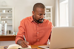 Man on Computer